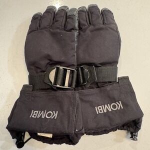 Kombi Winter‎ Gloves Men's Size Small Black Water Guard Ski Snow